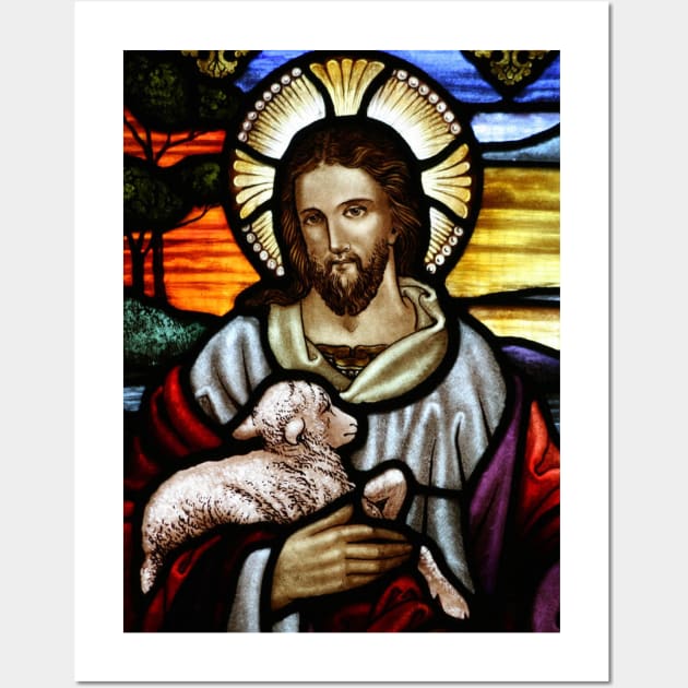 Jesus Holding A Lamb Wall Art by Casa Di Coco